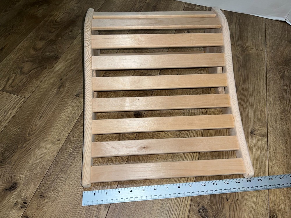 Sauna Backrest – Ergonomic Wooden Sauna Back Support (Hemlock)