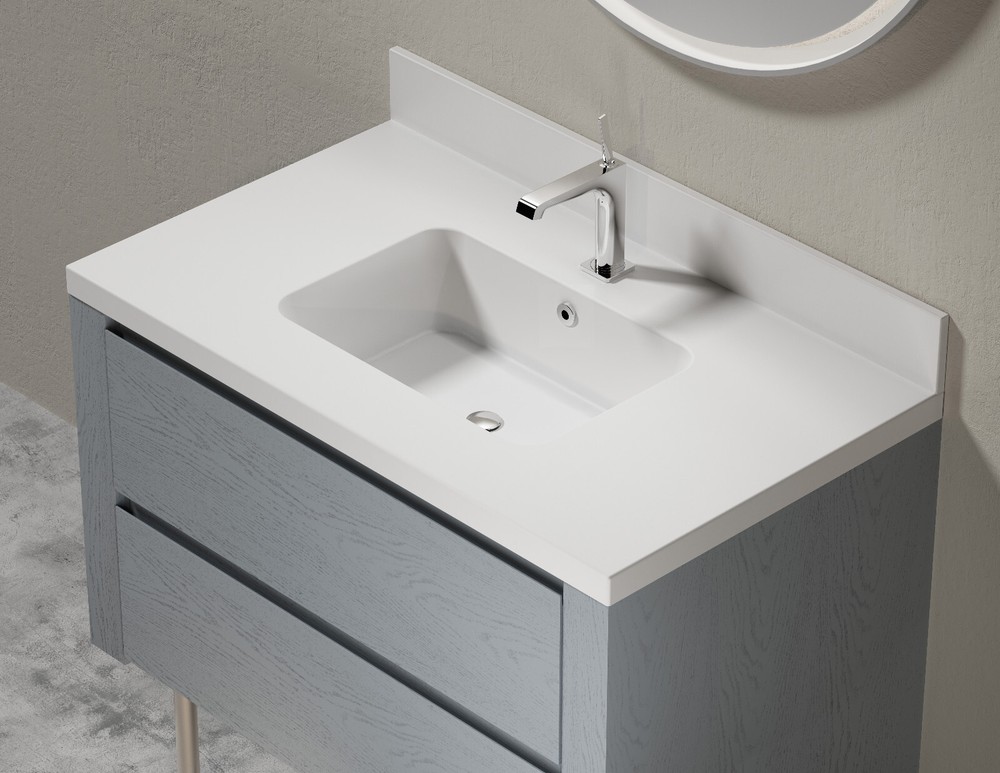Dyconn Faucet 37 Inch Solid Surface Vanity Top