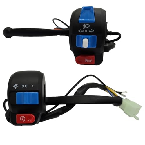 7/8" Handlebar Control Switch Horn Turn Signal Double drum brake/two Lever