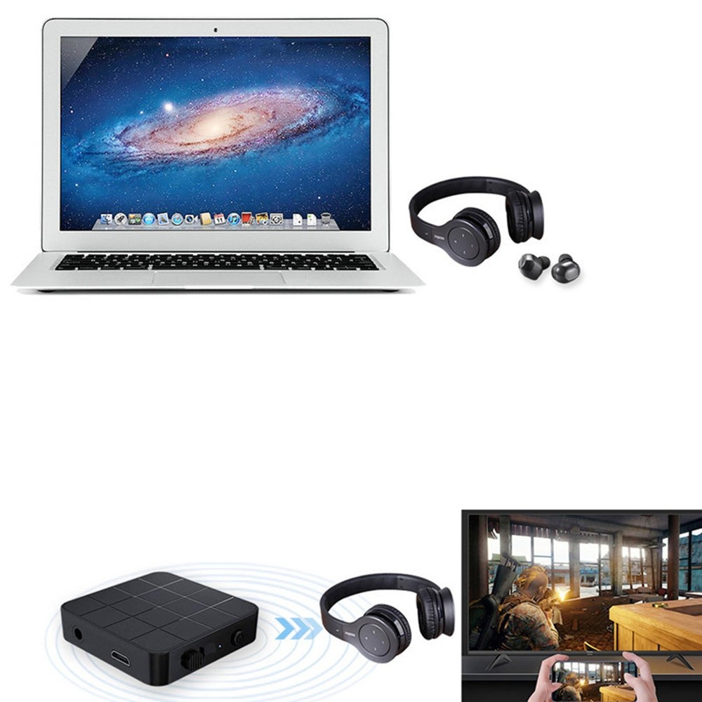 Bluetooth Audio Transmitter/Receiver Adapter With USB Power Cable/AUX Cable r