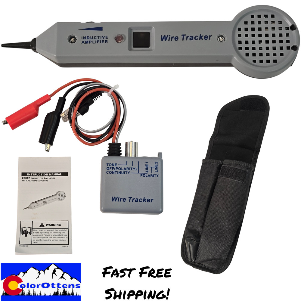 200EP Tone Generator Inductive Amplifier Amp & Belt Case Fox Hound