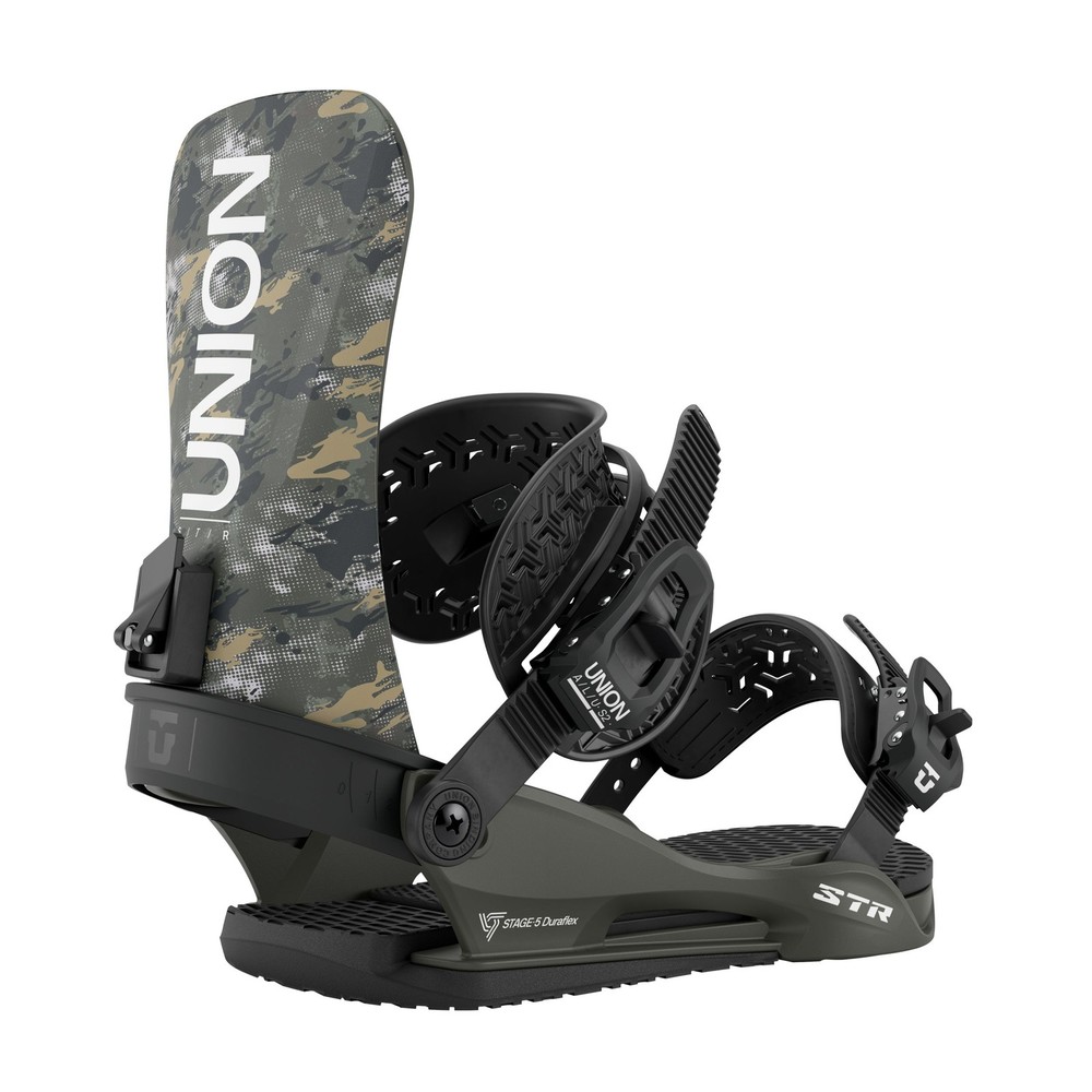 Union STR Men's Snowboard Bindings, Camo, Medium MY26