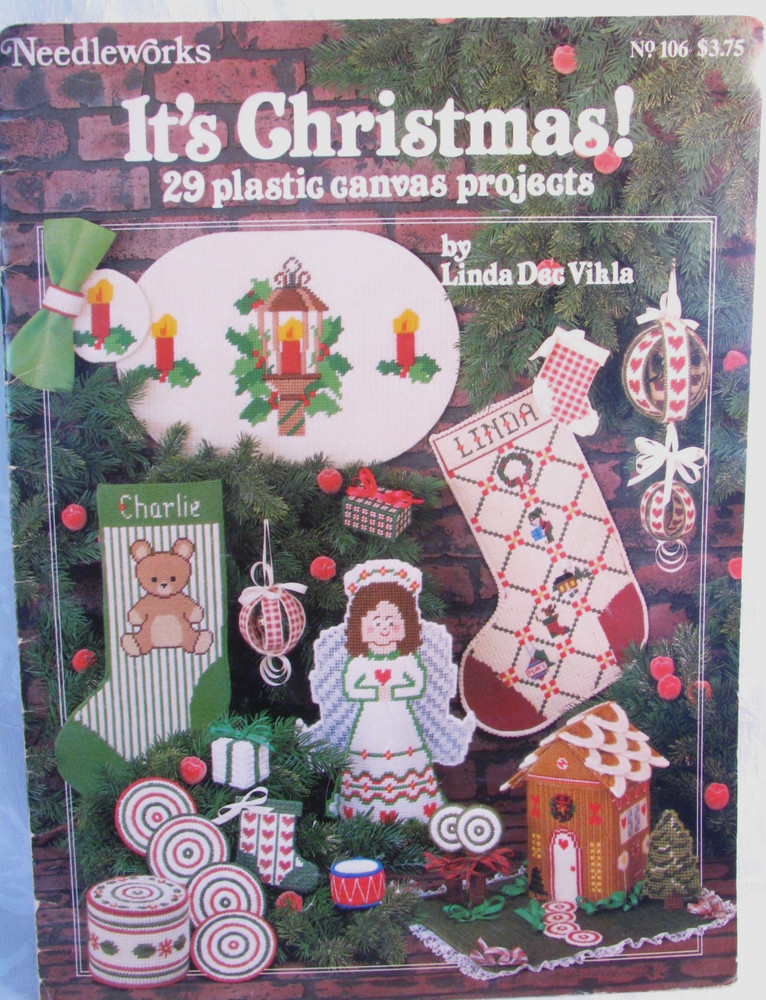 It's Christmas 29 Plastic Canvas Projects Needleworks Pattern Book 106