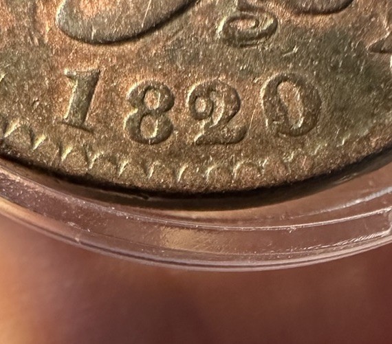 1820/19 Coronet Head Large Cent