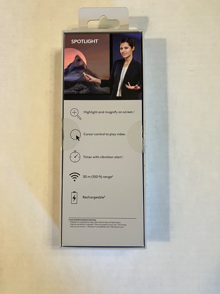 Logitech Spotlight Wireless Presentation Remote - Gold (910-004860) Open Box