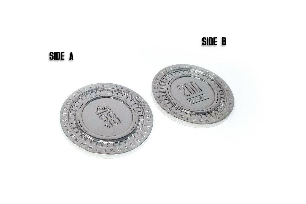 Fallout Platinum Poker Chip - Lucky 38