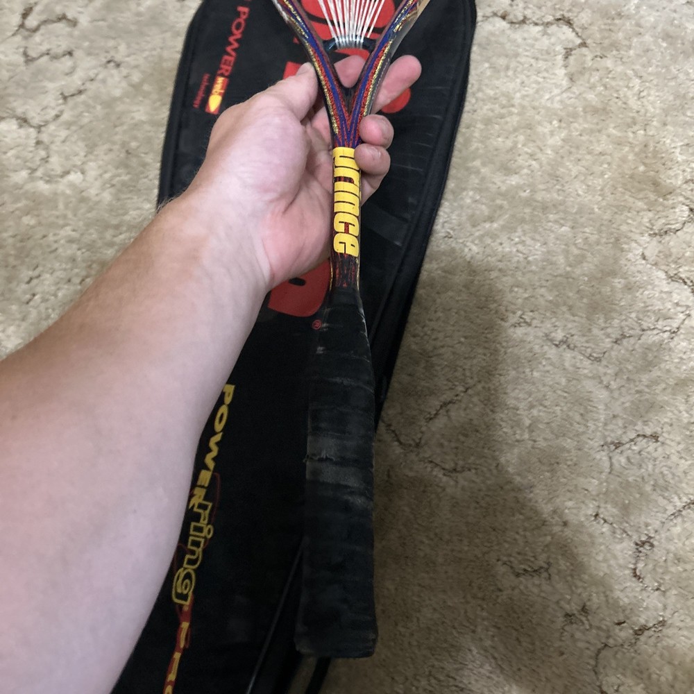 Genuine Prince Power Ring Pro Titanium Mesh Graphite Squash Racket *Needs Grip*