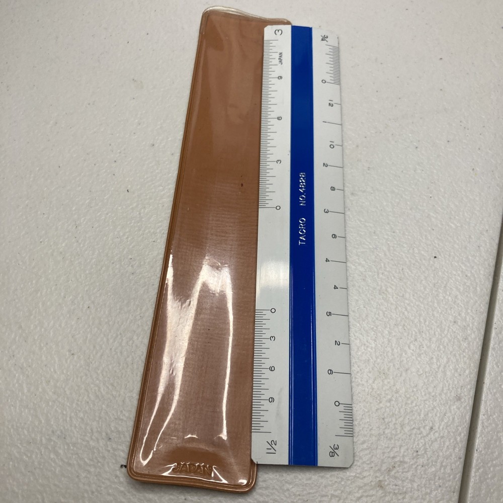 Vintage Ruler TACRO No. 4828 Japan. Draftsmen Drafting Tool Ruler- E