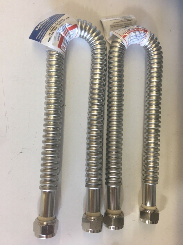 2 Pack 3/4" FIP x 24" Stainless Steel Corrugated - Water Heater / Water Softener
