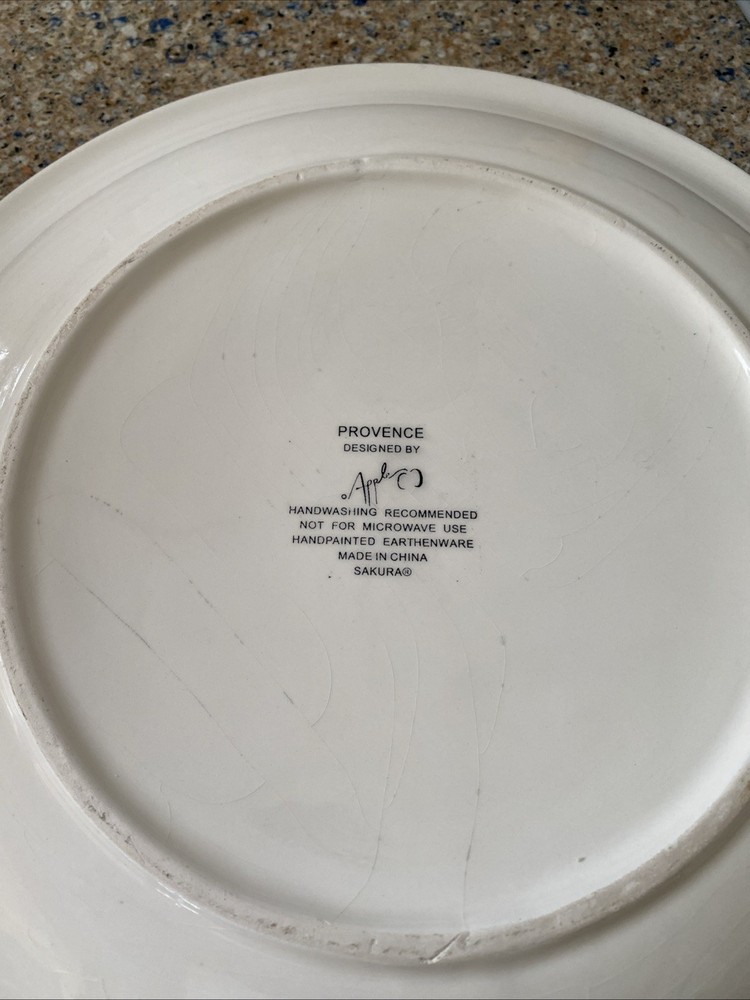 Serving Platter Provence Designed By Apple 12 inch diameter Sakura -EUC