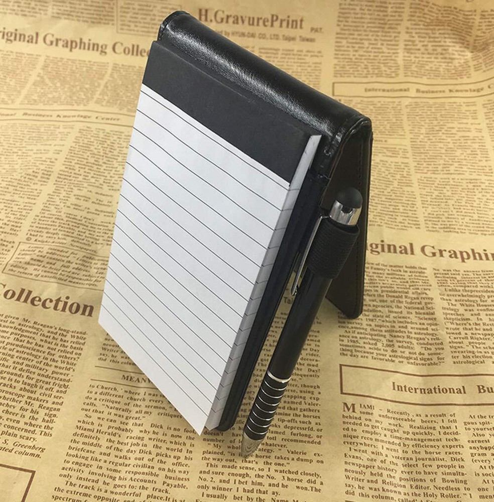 Mini Pocket Notepad Holder with 50 Lined SheetsRefillablewith Notebook Refill...