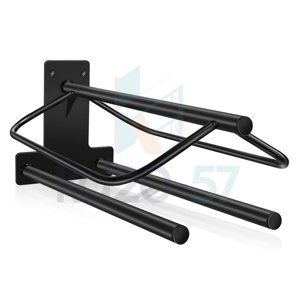 Send1 Black Heavy Wall Mounted Saddle Stand Saddle Pad Saddle Pad Rack Bracket