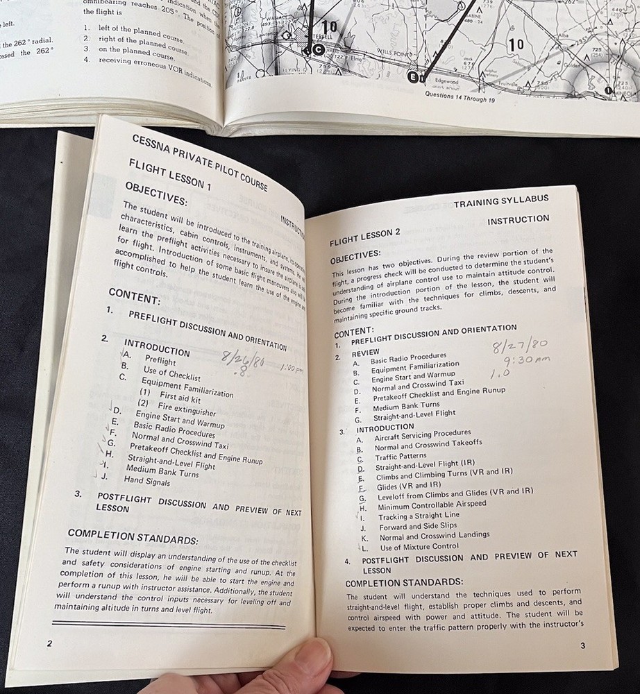 Vtg Cessna Pilot Center Flight Training System Private Pilot Workbook & Syllabus