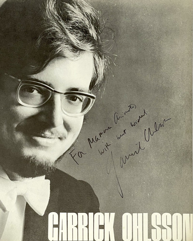 Garrick Ohlsson SIGNED Concert Program & Ticket Stub Japan Classical Pianist JAL