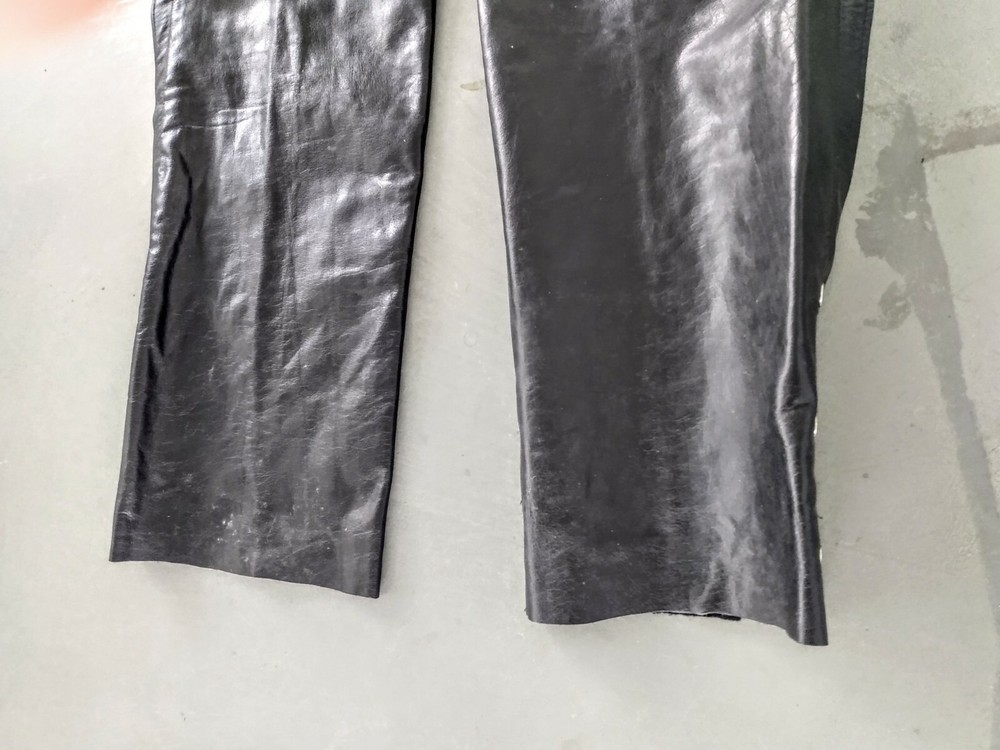 XELEMENT LEATHER MOTORCYCLE CHAPS • SIZE 40R