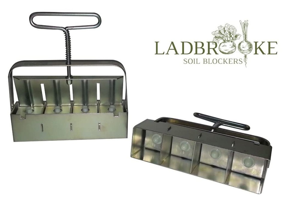 Ladbrooke Genuine Soil Block Maker - 5-Pc. Essentials Nesting System Includes...