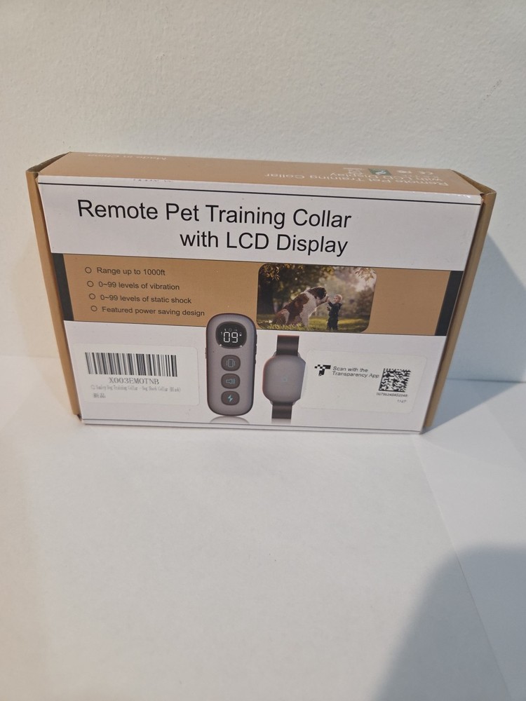 Remote Pet Training Collar With LcD Display