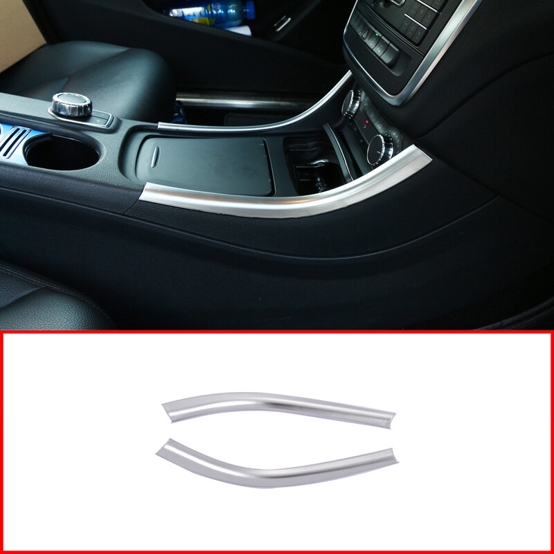 For Mercedes A, CLA and GLA Silver Frame Trim Center Console