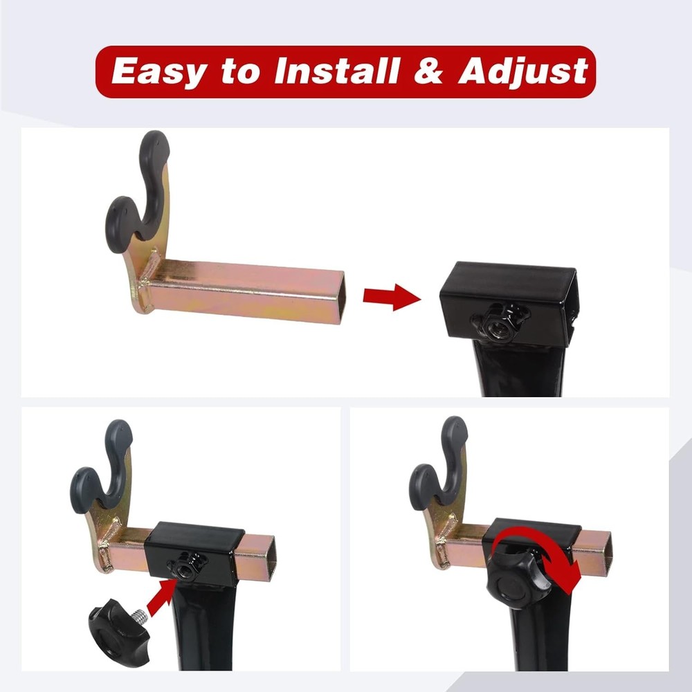 Iron Motorcycle Rear Wheel Stand with Enhanced Stability & Protection