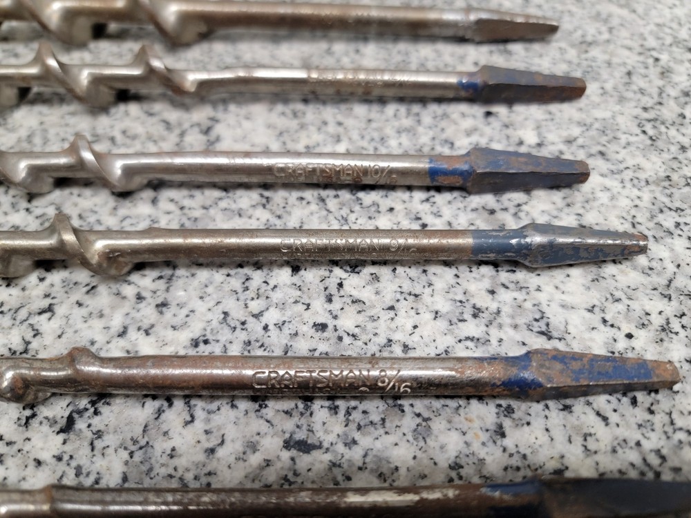 Vintage Craftsman 8-pc Auger Bit Set