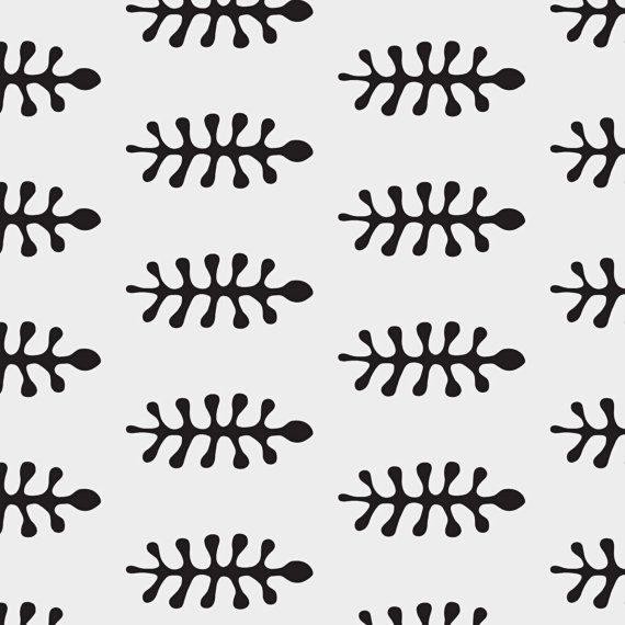 Stylized Organic Shapes Abstract Design Stencil for Creative Projects - Stenc…