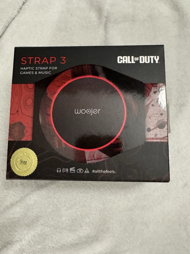 Woojer Haptic Strap 3 Call of Duty COD Limited Numbered Collector's Edition Red