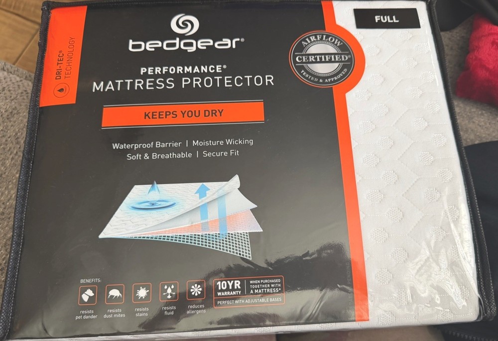 Bedgear Performance Dri-Tec Technology Mattress Protector BGM03AWFF 54x75 FULL