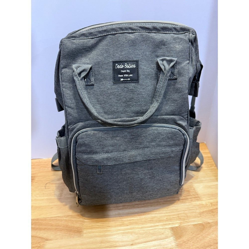 Dodo Babies Diaper Bag Backpack – Gray – Excellent Condition