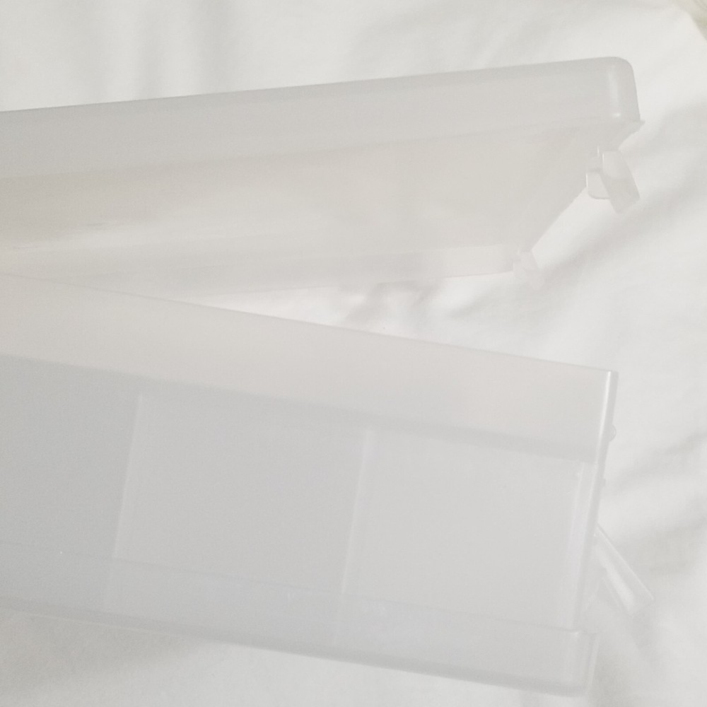 NEW Plastic Craft Storage Box Container Handle 31 Compartments Double Sided Case