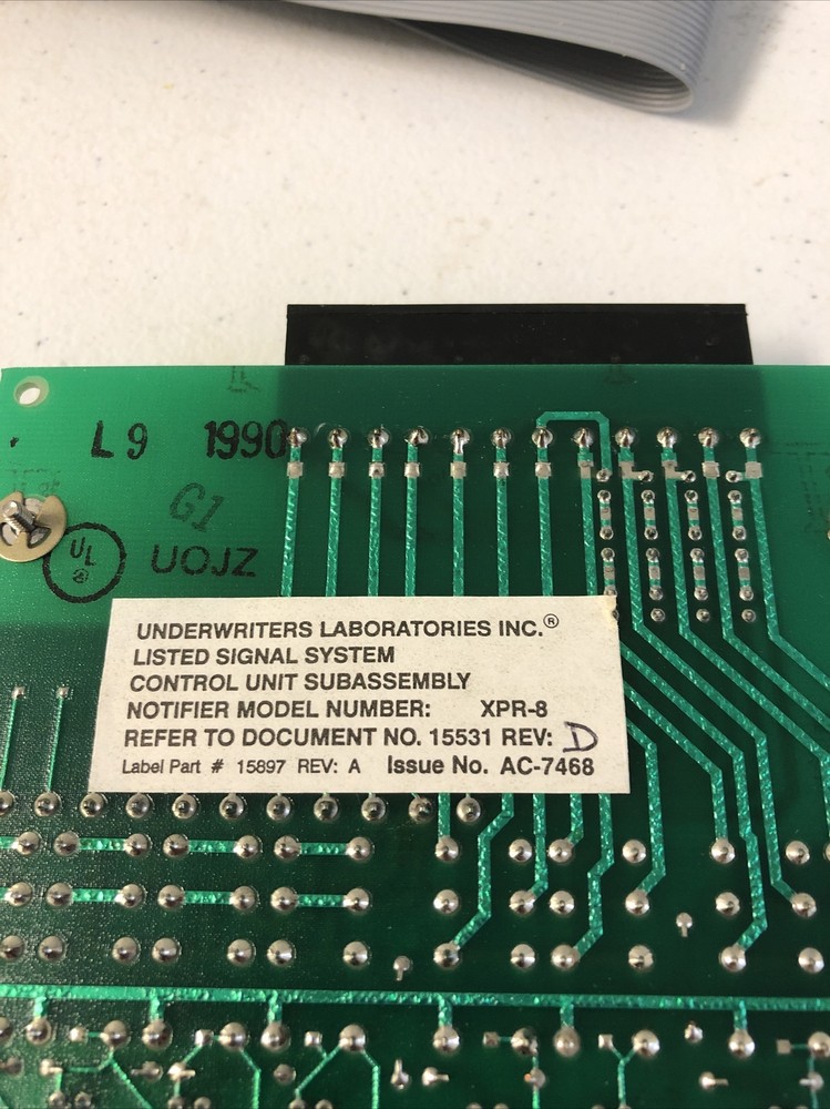 Notifier Model: XPR-8 Fire Alarm Control Board Used