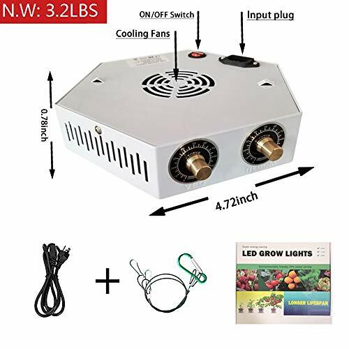 LED Grow Light Full Spectrum Lamp 1000W, Adjustable, led Silver Grey