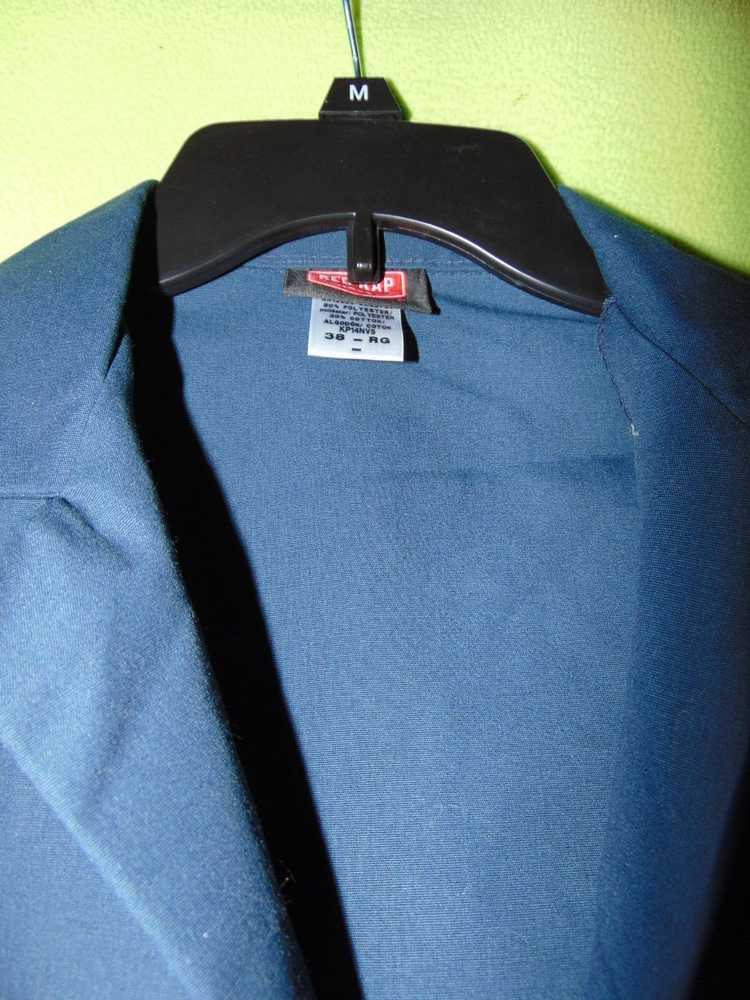Red Kap Blue Lab Coat 38 Reg Men New