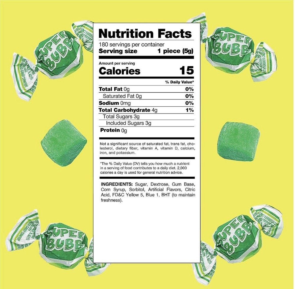 🍏 Apple Super Bubble Bubble Gum - 20 Pieces 🍏