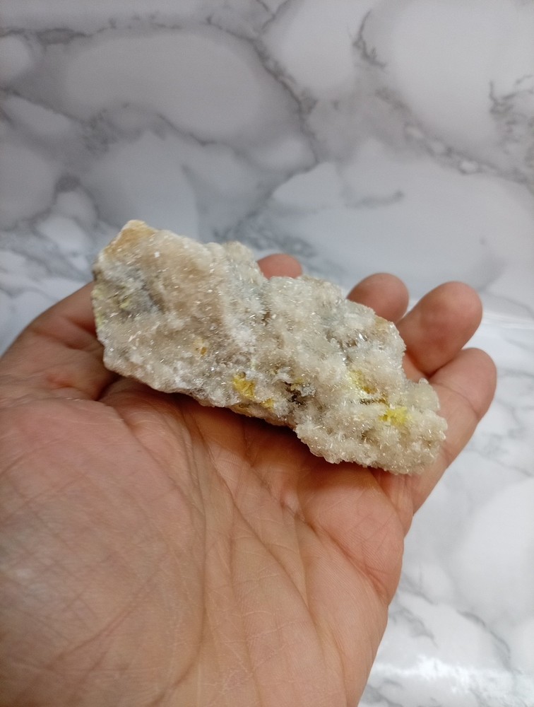 Mineral~Celestine origin mine muculufa Sicily cm 9x8