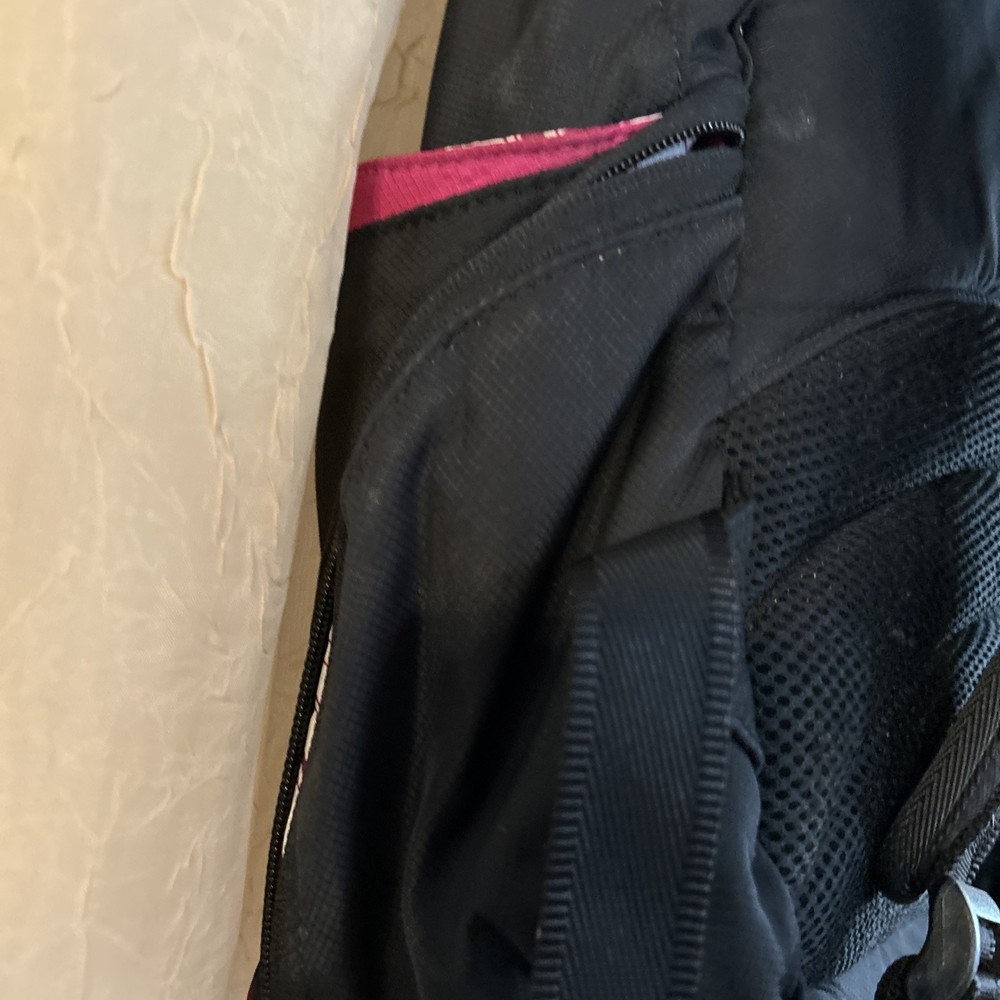 Under Armour Gym Backpack Black with Magenta Trim