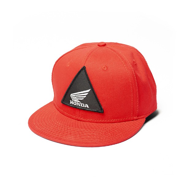 HONDA TRI youth snapback hat / red