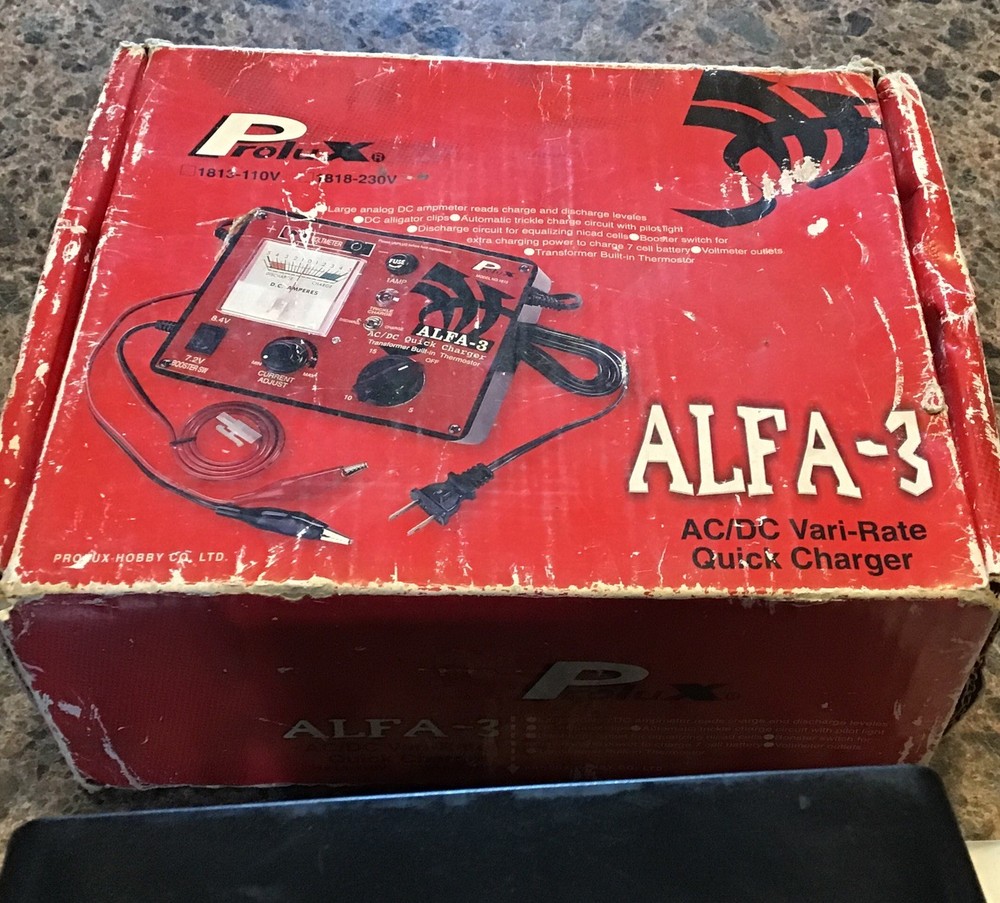 ALFA3 7.2/8.4V AC/DC QUICK CHARGER MODEL#1813
