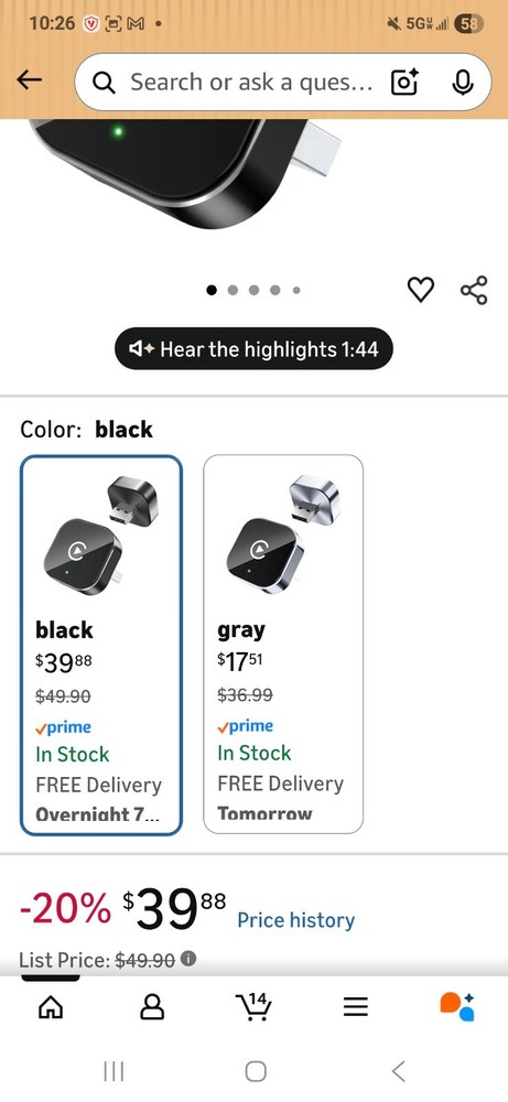 Wireless Car Play Adapter