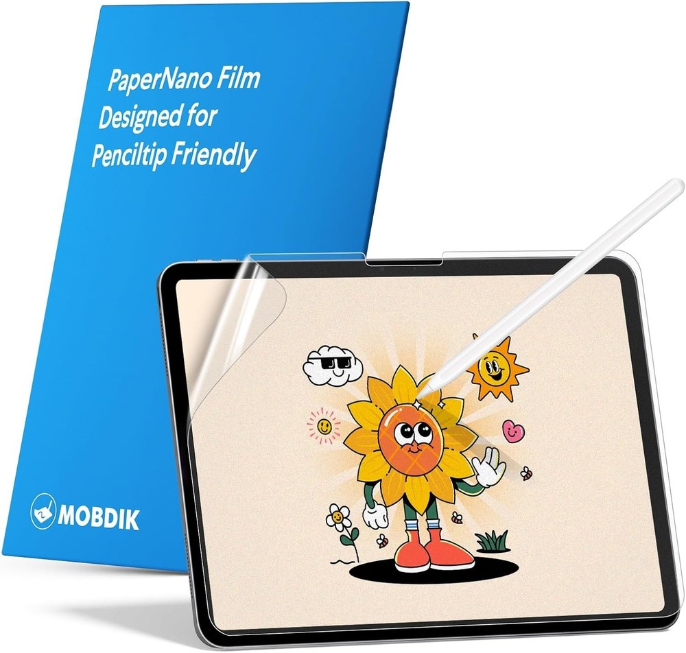 MOBDIK 2 Pack Paperfeel Screen Protector Compatible with iPad Pro 11 & More