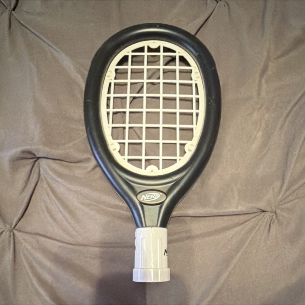 Nerf Wii Game Plastic Racket Black and White Toy Racquet