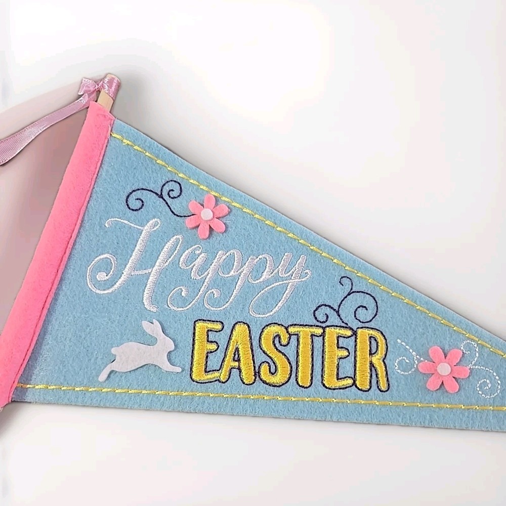 Easter Felt Pennants party Decor Happy Easter