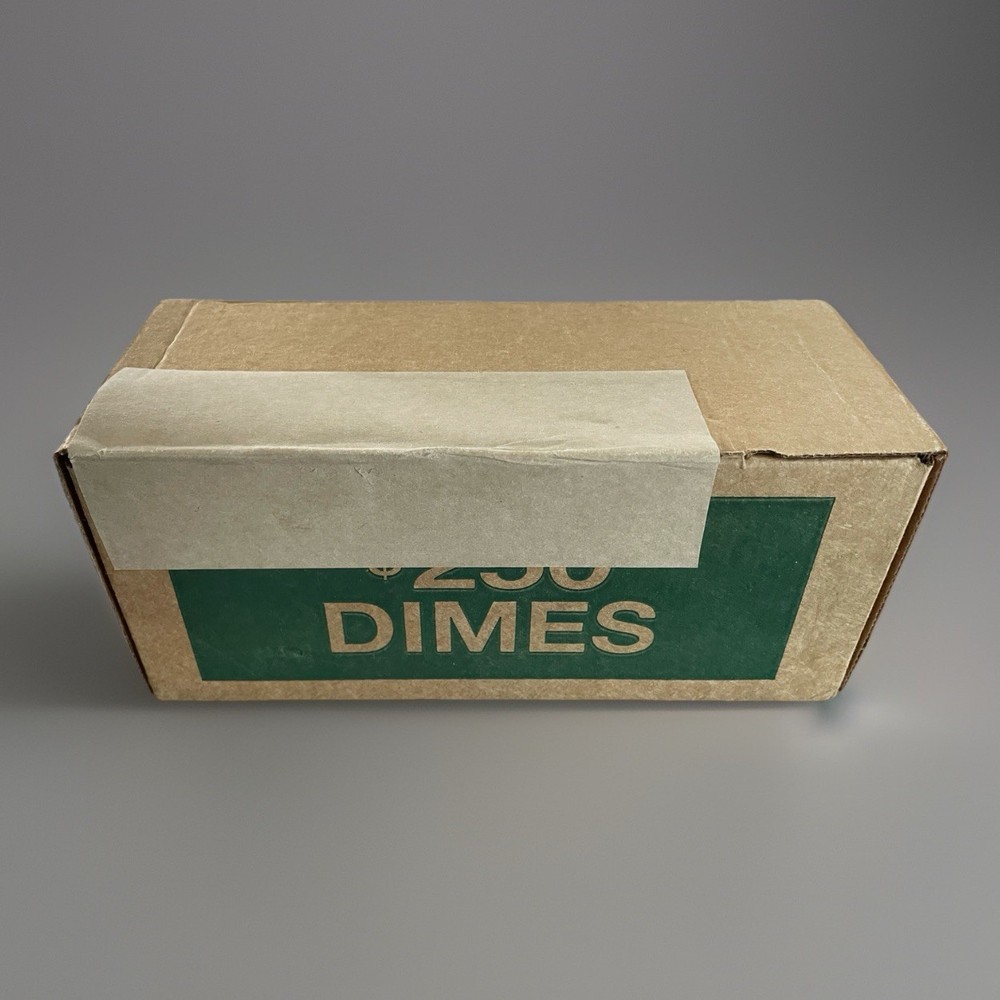 Bank Sealed Box Roosevelt Dimes - Unsearched- Find Errors, Silver & UNC