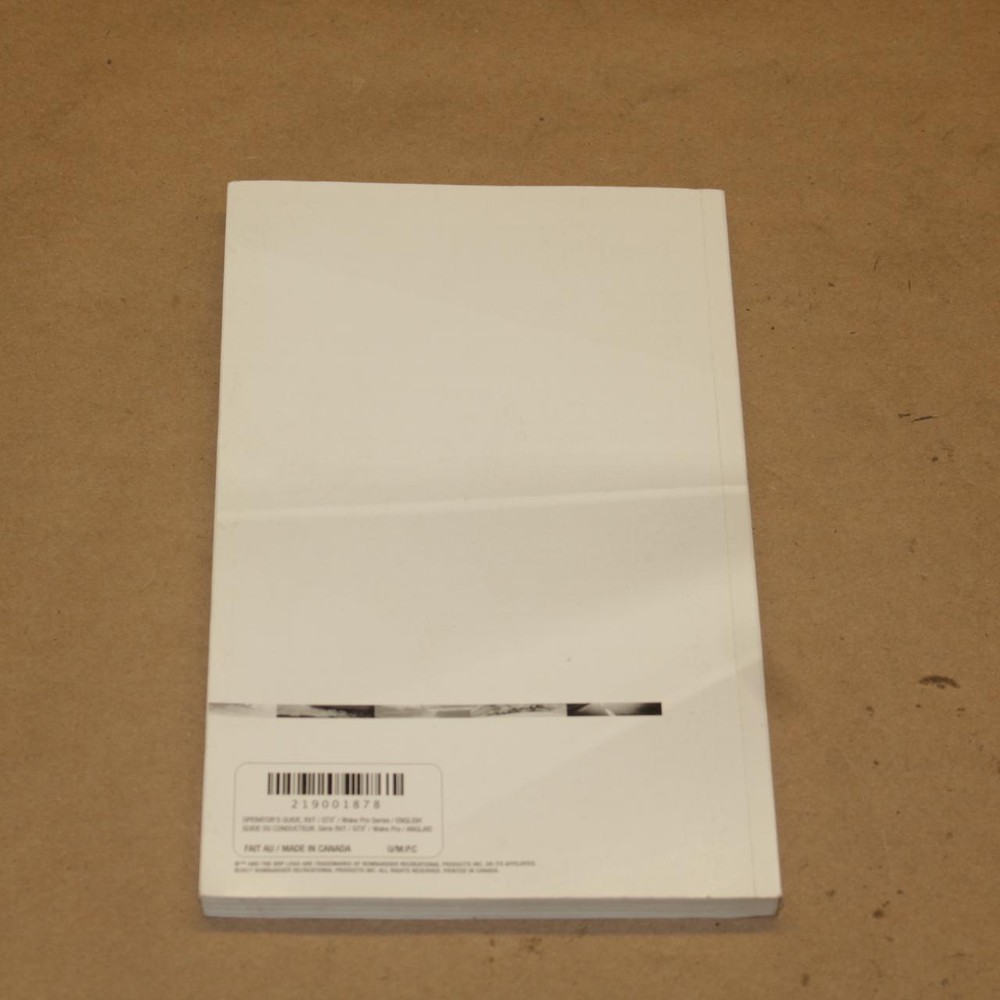 Owner's Manual Document Book 2018 RTX,GTX,Wake Pro