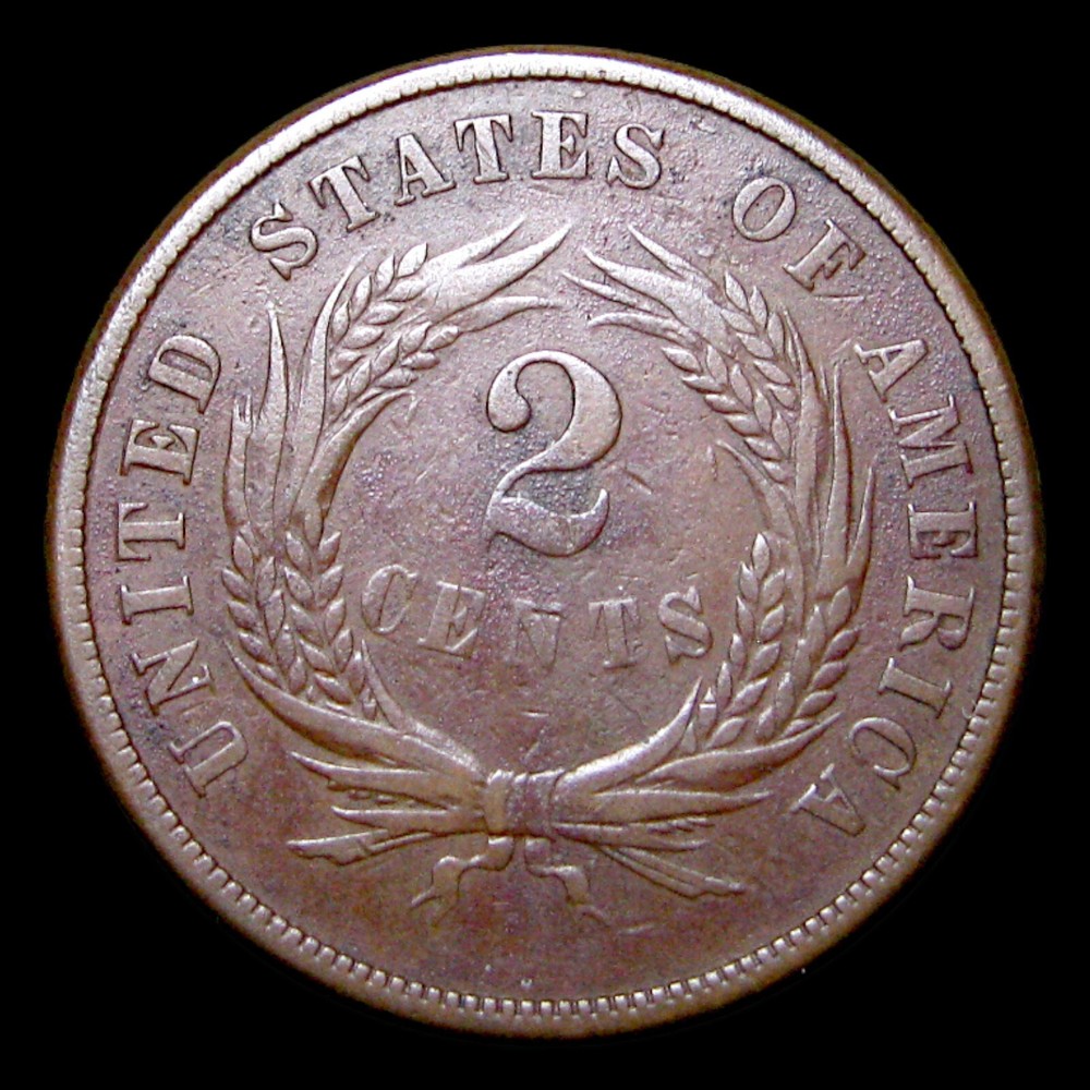 1871 Two Cent Piece 2cp ---- Nice Coin ---- #669R