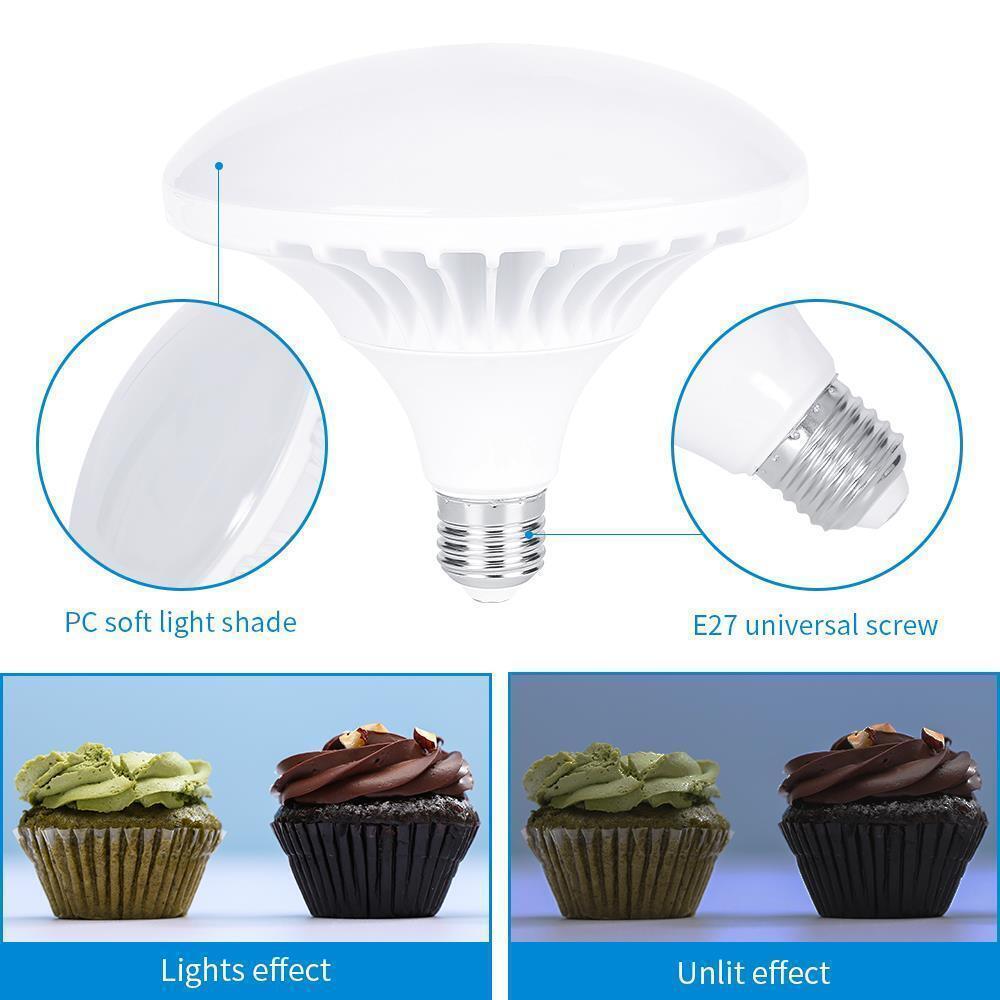 Photography 2x Light Bulb Softbox Light Kit Photo Studio Continuous Lighting Kit