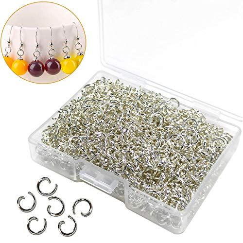 1000 Pcs Silver Plated Jump Rings Split Circle Clasp 5mm gold