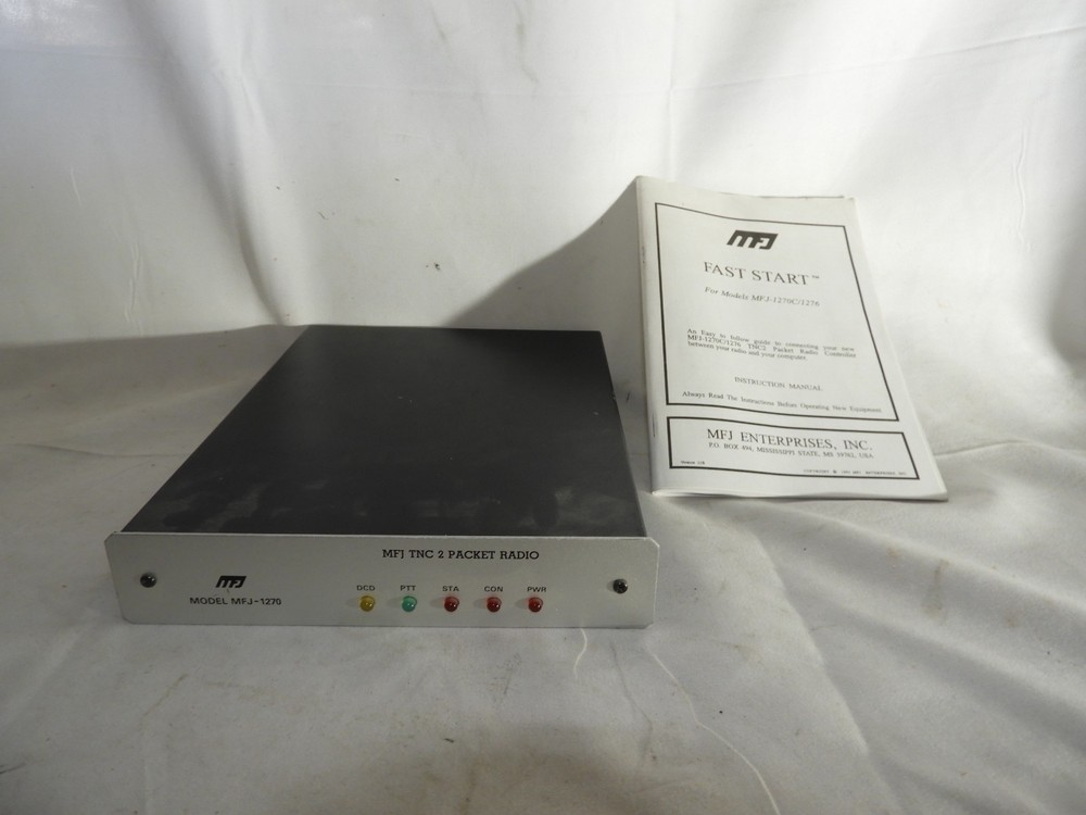 MFJ-1270 TNC2 Packet Radio Controller w/ Cables & Manual – Powers On, Untested