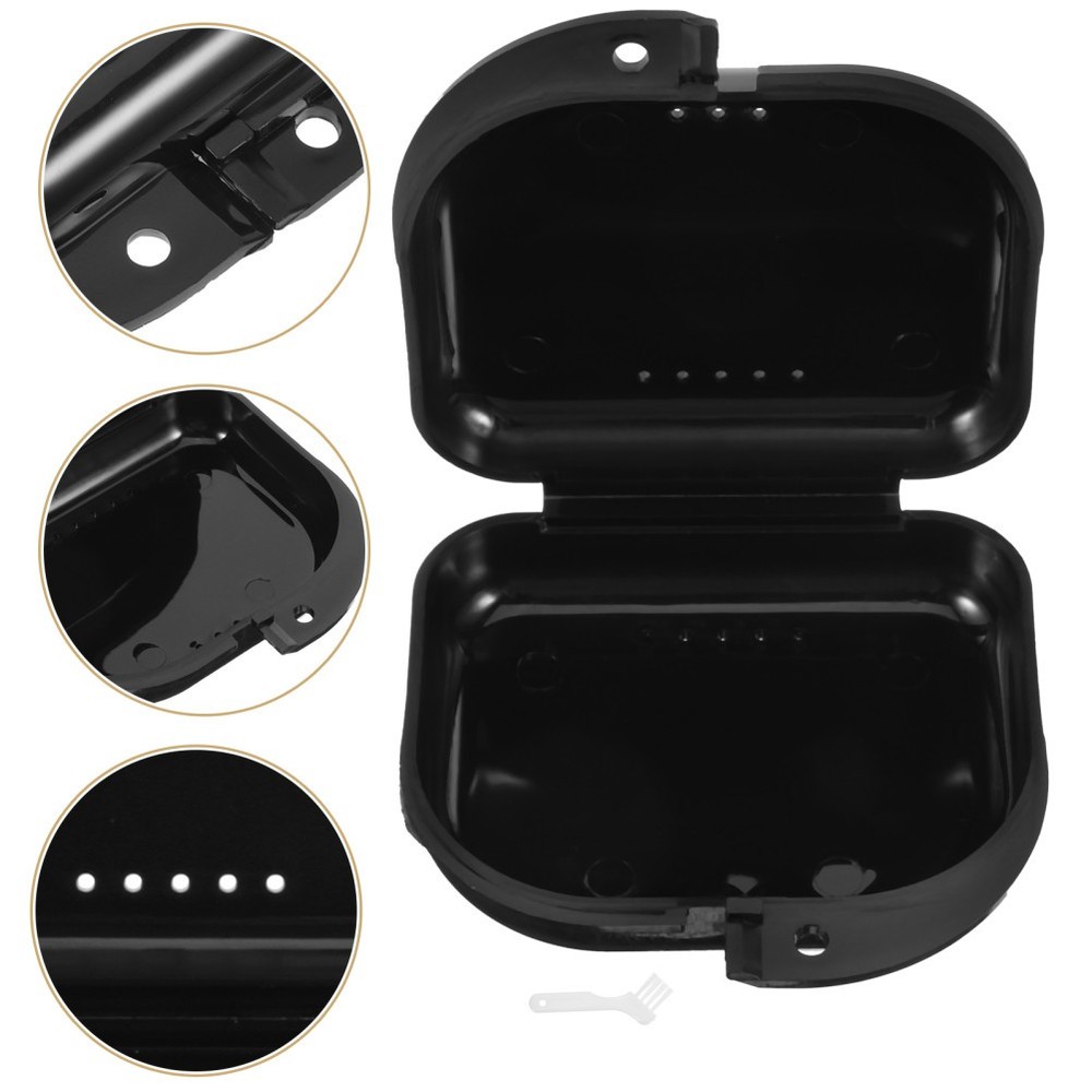 1 Set Denture Box Brace Case Small Denture Container Storage Boxes Retainer