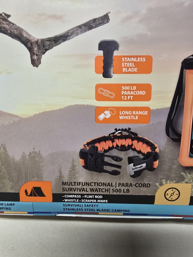 Go-Tough Outdoors Camping 3 Piece Gift Set NEW Unopened