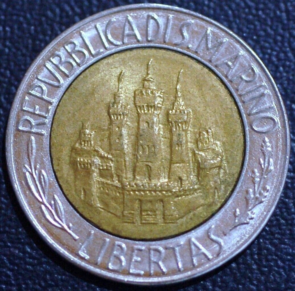 San Marino 500 Lire 1984 Albert Einstein KM# 167